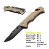 Kilimanjaro Folding Knife - Utac - Black Finish 910032